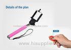 Handheld Wireless monopod remote shutter Bluetooth Selfie Stick for camera / smartphone