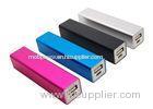 Black / Red Mini Cell Phone power bank 2600mah External Battery Charger