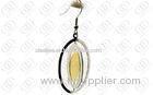 Oval Twisted Gold Hook Earrings OEM / ODM Stainless Steel Jewelry