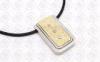 Square Stylish Gold Pendant Necklace With 316L Stainless Steel