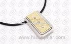 Square Stylish Gold Pendant Necklace With 316L Stainless Steel