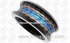 Cables Unisex Black Stainless Steel Engage Rings Multi Color Jewelry
