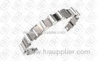 Silver Fashion Jewelry 8.5" Ti2 Titanium Bracelets For Men