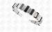 Titanium ODM / OEM Jewelry Brushed Silver Bracelet With PVD IP Black