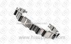 Durable Black Tones Titanium Jewelry , 316L Stainless Steel Silver Bracelets For Men