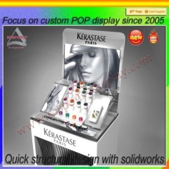 Hot sale exhibition cosmetic display stand design