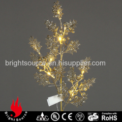Golden Branch Lighting For Christmas Idea