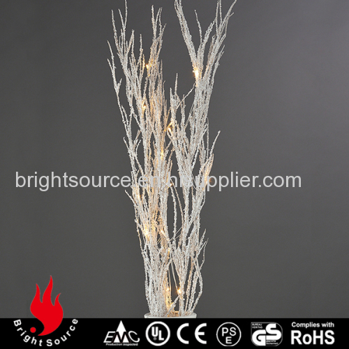 Lighting Bamboo Branches With Warm White Lights