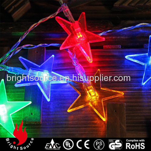 20L acrylic star multi color LED string decorative lights
