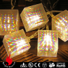 10 leds decorative string lights with square pvc decoration