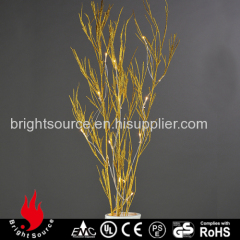 Golden Natural Bamboo Led Branch