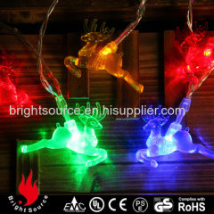 acrylic deer multi color LED string decorative lights