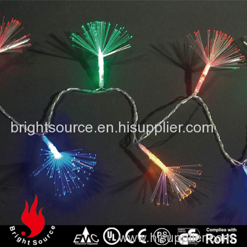 20 leds multi color fiber optic string lights