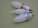 High Efficiency DC12V / 24V 3W E14 LED Candle Light Bulbs E14 E17 B22 B17 B15,180 - 210LM 40mm x 14