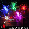 20 leds fiber optic lighting with clear acylic flower decorated