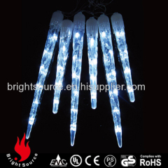 icicle curtain cool white LED string decorative lights