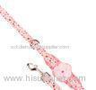 Personalized dog collar and Martha Stewart Pets Pink Floral Ruffle Leash for Girl