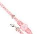 Personalized dog collar and Martha Stewart Pets Pink Floral Ruffle Leash for Girl