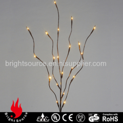 Lighted Tree Branches With Warm White Lights