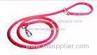 Red Silicone Climbing Rope Dog Leashes With Printed Logo For Hound Training