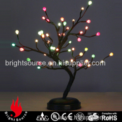 B/O-6V-48L multicolor lighted globe bonsai