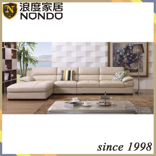 Living room modern low arm sofa leather sofa AA057