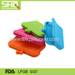 Colorful silicone rubber coin purse