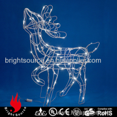 vivid christmas reindeer lights