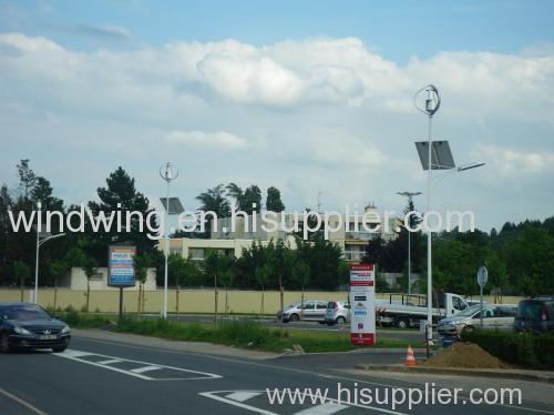 wind turbine for street light system