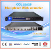 DVB Multiplexer with scrambler 8 in 2 outs