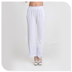 Apparel & Fashion Pants & Shorts Bamboo Fiber Full Length Casual Pants Solid Colors Yoga Lounge Wear