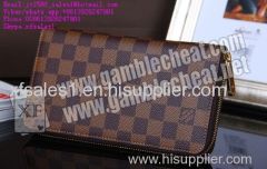 XF brand LV wallet double camera for poker analyzer and marked cards