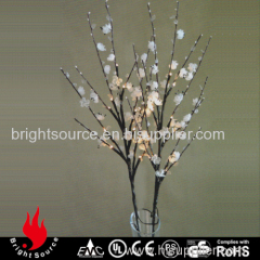 B/O-24L-76cm white flowers led branches