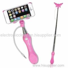 customized design cable monopod for mobile phone