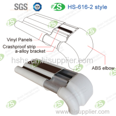 anti bacterial impact resist wall handrail for hospital protection