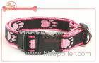 Jacquard Design Double Ply Nylon Dog Collar Assorted Colors golden retriever collar