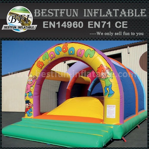 Soft mountain inflatable bouncer