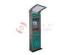Information Check Internet Web Outdoor Touch Screen Kiosk With Cover PC Metal Keyboard