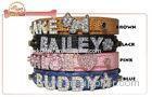 Luxury Multi Colored Snake Skin DIY Dog Collar With Personalized Bling Letter Slide Charms