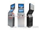 Free Standing Information Dual Screen Kiosk Multimedia for Post Office