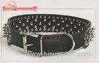 Spiked Studded Raw hide Leather Dog Collars And Leashes L , XL