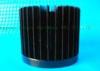 Black Led Aluminum Heat Sink Cold Forging And Amodic Oxidation,60mm Dia