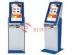 Large Commercial Self Service Banking Kiosk Touch Screen With Camera Printer
