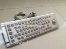 Braille Industrial Metal Keyboard / Stainless Steel Keyboard With Trackball