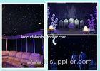 Sound Active Contol LED Star Cloth , 8CH 150W Stage Curtains With LED Lights