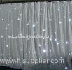 White Wedding led star curtain , wedding stage Decoration LED Star Cloth