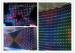 Decorative P18 Soft Fireproof Multi Color RGB LED Vision Curtain Wall , CE / CCC