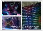 Decorative P18 Soft Fireproof Multi Color RGB LED Vision Curtain Wall , CE / CCC
