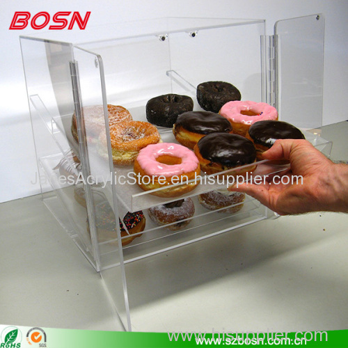 Acrylic bakery case lucite Food Storage Bin