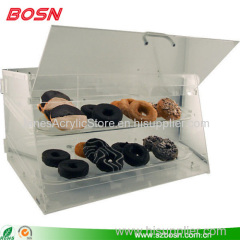 Acrylic bakery case lucite Food Storage Bin